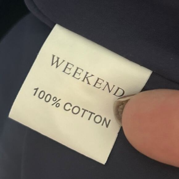 Madison & Park Weekend Shirt Dress Women's Small Tie Front Windowpane Blue White - Picture 6 of 7